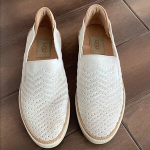 UGG Women's Cream Slip-On Sneakers